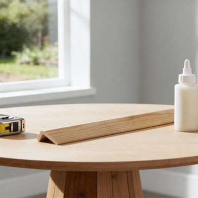Baguette d'angle arrondie pin 27 x 45 mm L.2,4 m