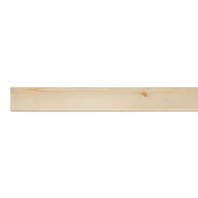 Baguette d'angle arrondie pin 27 x 45 mm L.2,4 m