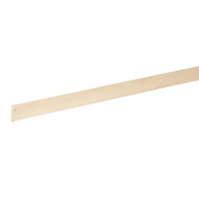 Baguette d'angle arrondie pin 9 x 27 mm L.2,4 m