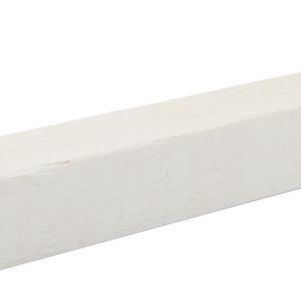 Baguette d'angle brut de sciage blanc 250 x 27,5 cm