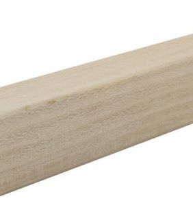 Baguette d'angle brut de sciage coloris naturel 250 x 27,5 cm