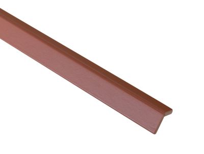 Baguette d'angle en MDF arrondi Ninna couleur terracotta 23X23mm L.2,44m