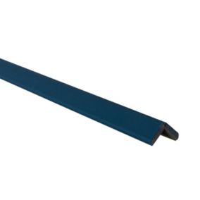 Baguette d'angle en mélaninée arrondie Ninna couleur bleu 23X23mm L.2,44m