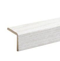 Baguette d'angle MDF frêne blanc L.260 x l.2,2 cm