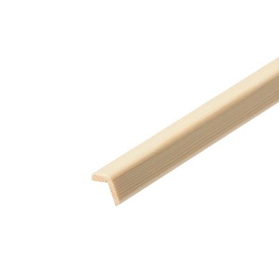 Baguette d'angle arrondie chêne 27 x 27 mm L.2,4 m