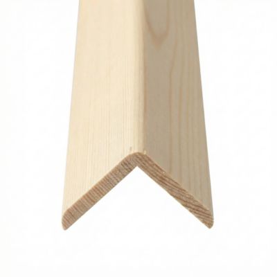 Baguette d'angle rabotée pin 38 x 38 mm L.2,4 m
