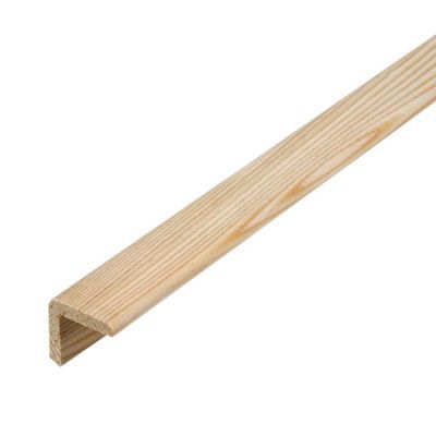 Baguette d'angle sapin raboté 38 x 38 mm L.2,5 m