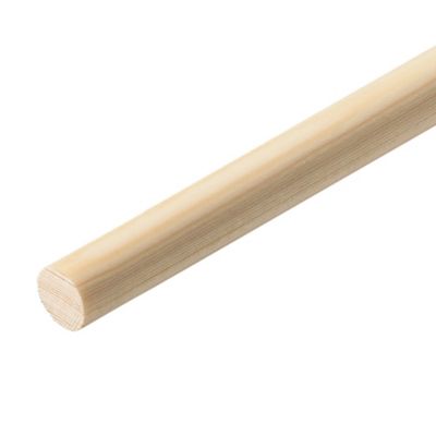 Baguette ronde lisse pour tourillon en pin Ø.12 mm x L.2,40 m