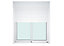 Baie vitrée coulissante alu + volet roulant électrique Goodhome blanc - l.180 x h.215 cm - Uw 1,7