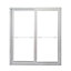 Baie vitrée coulissante PVC GoodHome blanc - 240 x h.200 cm - Uw 1,5