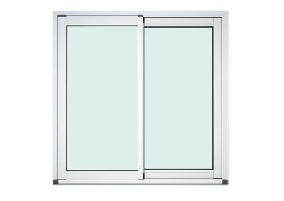 Baie vitrée coulissante alu GoodHome blanc - l.180 x h.215 cm - Uw 1,7