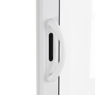 Baie vitrée coulissante alu GoodHome blanc - l.240 x h.215 cm - Uw 1,7