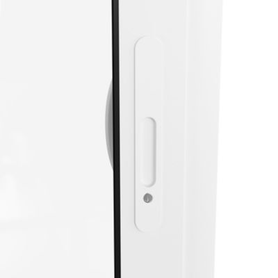 Baie vitrée coulissante alu GoodHome blanc - l.240 x h.215 cm - Uw 1,7