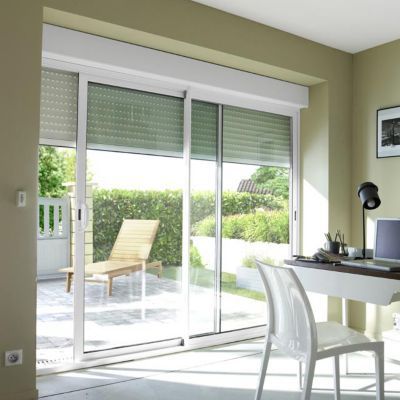 Fenêtre et baie vitrée aluminium avec volet intégré