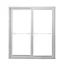 Baie vitrée coulissante PVC GoodHome blanc - 210 x h.215 cm - Uw 1,5