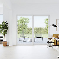 Baie vitrée coulissante PVC GoodHome blanc - 210 x h.215 cm - Uw 1,5