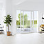 Baie vitrée coulissante PVC GoodHome blanc - 240 x h.215 cm - Uw 1,5