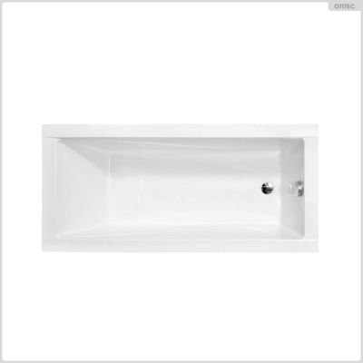 Baignoire 140 x 70 cm avec habillage à carreler et vidage - MODERN SLIM