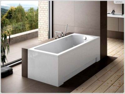 Baignoire 160x70 avec habillage à carreler (sans tablier) - SHEA SLIM