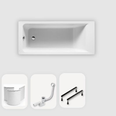 Baignoire 160x70 avec habillage à carreler vidage inclus - MODERN