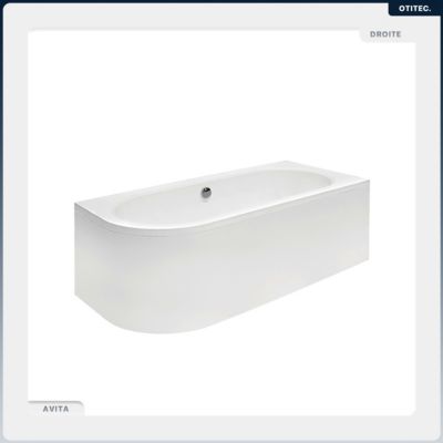 Baignoire 170x75 droite sans tablier sans habillage - AVITA