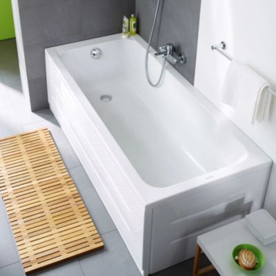 Baignoire acrylique avec pieds D-Code - Dimensions : 170 x 70 cm - Couleur : BLANC