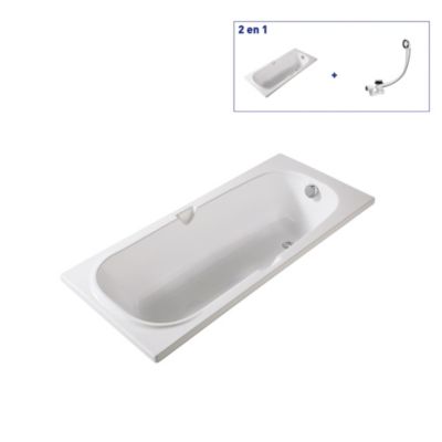 Baignoire Akimbo 140 x 70 cm sans tablier Valentin