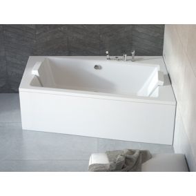 Baignoire angle droit ZIANIGI avec tablier - 160cm