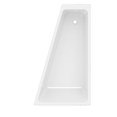 Baignoire asymétrique droite 160x90 cm, blanc, Teesta GoodHome