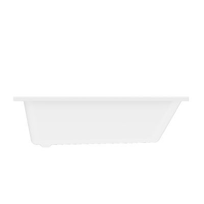 Baignoire asymétrique gauche 160x90 cm, blanc, Teesta GoodHome