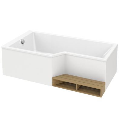 Tablier Baignoire JACOB DELAFON Neo - Aluminium - 111,5x140 Cm - Fabriqué En France - Garantie 10 Ans