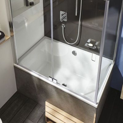 Baignoire bain douche JACOB DELAFON Capsule compacte et profonde 140 x 90 cm