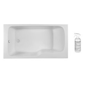 Baignoire bain douche JACOB DELAFON Malice antidérapante + nettoyant 160 x 85 version gauche