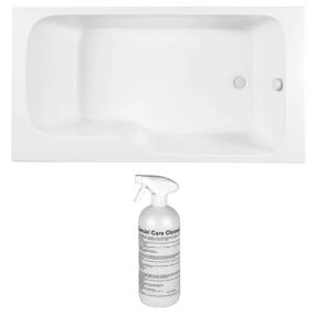 Baignoire bain douche JACOB DELAFON Malice antidérapante + nettoyant 170 x 90 version droite