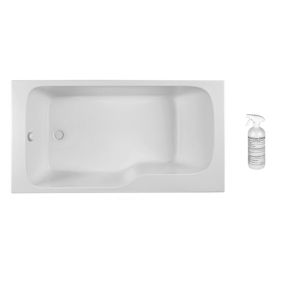 Baignoire bain douche JACOB DELAFON Malice + nettoyant 160 x 85, version gauche