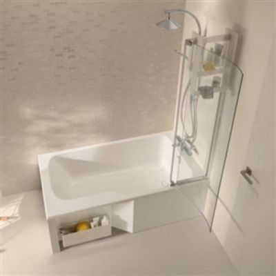 Baignoire bain douche JACOB DELAFON Malice version droite Blanc brillant 160 x 85