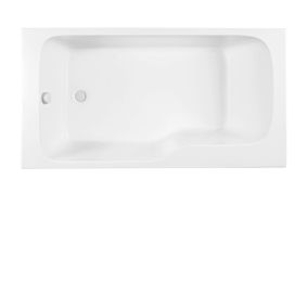 Baignoire bain douche JACOB DELAFON Malice, version gauche Blanc brillant 170 x 90
