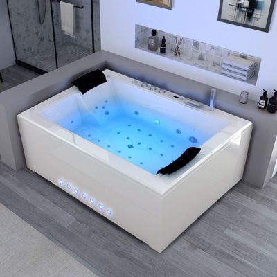 Baignoire hydromassage Verre panoramique 170 X 120 cm