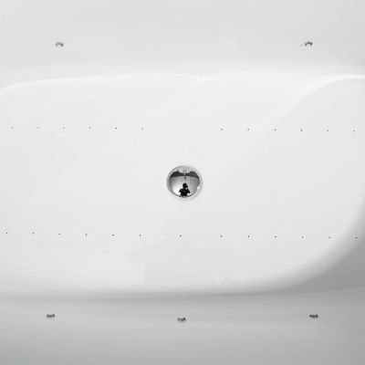 Baignoire Balnéo îlot Tao Black Bulle 170x80x65cm, By Spalina