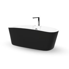 Baignoire Balnéo Îlot TAO Black Bulle L. 170 x l. 80 cm, by SPALINA