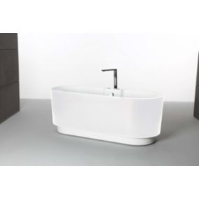Baignoire Balnéo Îlot UKIO White Bulle L. 175 x l. 75 cm, by SPALINA