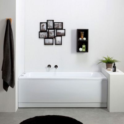 Baignoire Balnéo Rectangulaire En Acrylique Blanc Ester