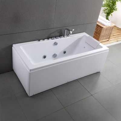 Baignoire Balnéo Sikinos White Jets, 170x80cm, by Spalina