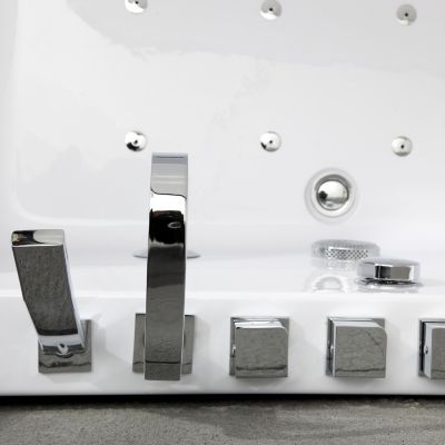 Baignoire Balnéo Sikinos White Jets, 170x80cm, by Spalina
