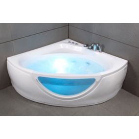 Baignoire Balnéo Tasmanie White Jets, 135x135cm, by Spalina