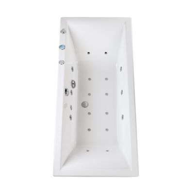 Baignoire balnéo Embleme duo 180 x 80 cm sans tablier Valentin
