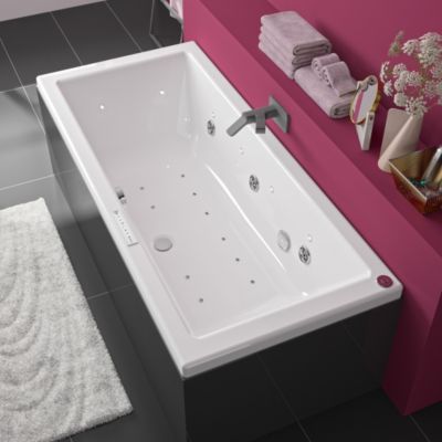Baignoire balnéo en Toplax 180 x 80 cm, Spallibert