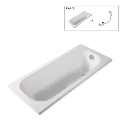 Baignoire Celimene 160 x 70 cm sans tablier Valentin