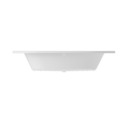 Baignoire d'angle en acrylique L.140 x l.140 cm blanc, Cavally