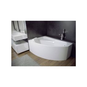 Baignoire d'angle gauche RIMA avec tablier - 130cm